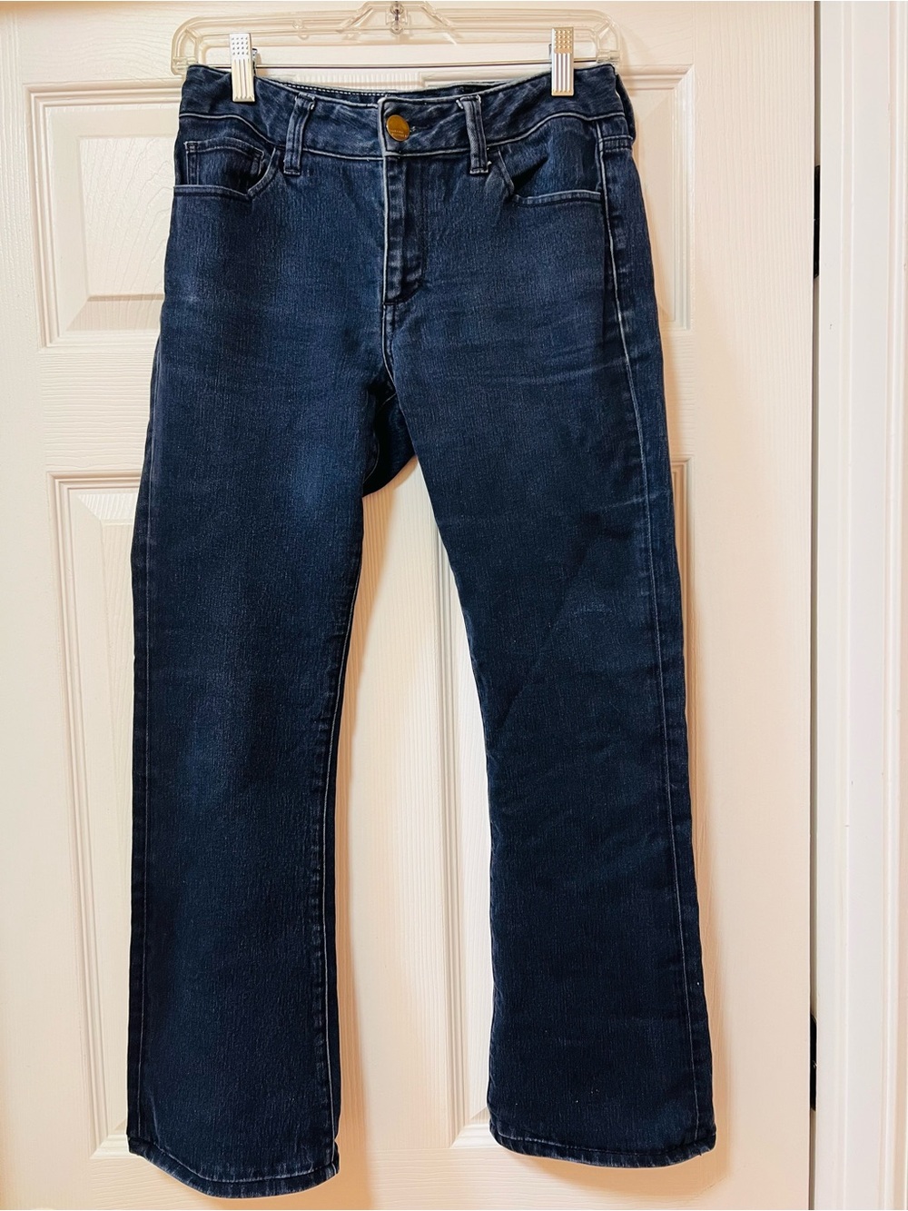 Straight-Leg Women’s Jeans in Dark Blue Denim